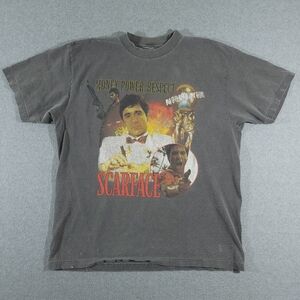 Scarface Tony Montana x Shoe Palace Graphic T-Shirt Adult Size Large Gray